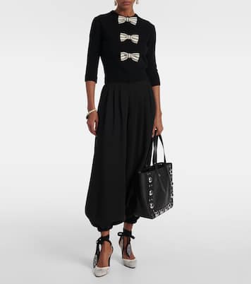 Cabas Nellcôte Medium en cuir à clous | Valentino Garavani