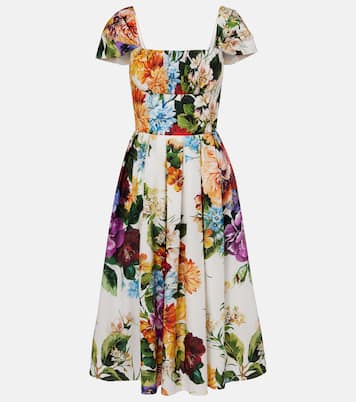 تنورة ميدي من القطن بزمزمة | Dolce&Gabbana
