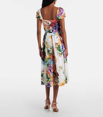 تنورة ميدي من القطن بزمزمة | Dolce&Gabbana