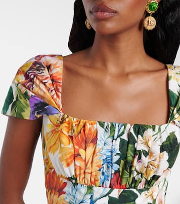 تنورة ميدي من القطن بزمزمة | Dolce&Gabbana