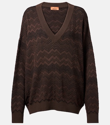Oversize-Pullover aus Häkelstrick | Missoni