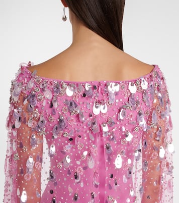Bittersweet beaded caped gown | Jenny Packham