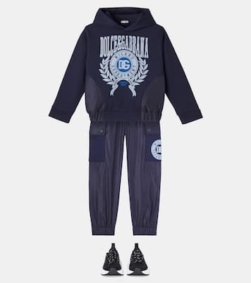 Hoodie DG aus einem Baumwollgemisch | Dolce&Gabbana Kids