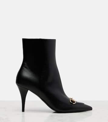 Ankle Boots Erin Horsebit aus Leder | Gucci