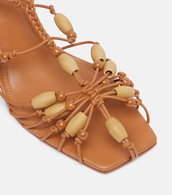 Beaded leather sandals | Farm Rio