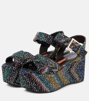 Sandali Julia Caperdoni con platform e paillettes | Missoni