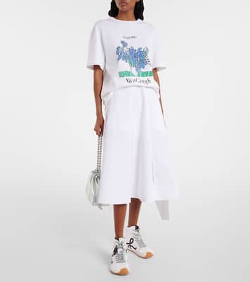 Falda midi de algodón | Loewe