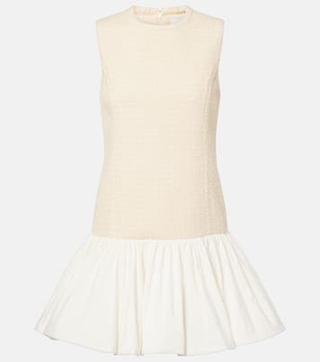 Tweed and faille minidress | Patou