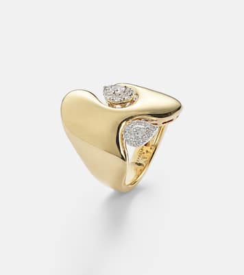 18kt gold ring with diamonds | Yeprem