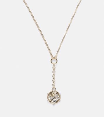 Resilience Blossoms Small 18kt gold chain necklace with diamonds | FoundRae