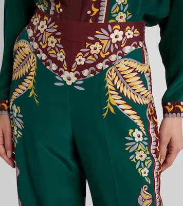 Printed silk wide-leg pants | Etro