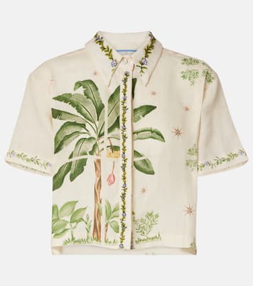 Chemise Virtuosa Wild brodée en lin | Agua by Agua Bendita