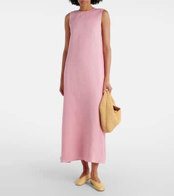 Robe midi Tallin en lin | Asceno