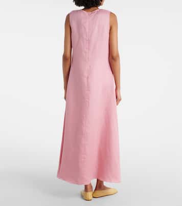Robe midi Tallin en lin | Asceno