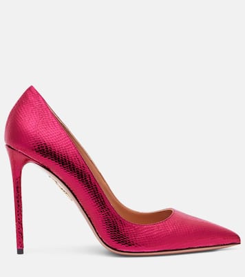 Pumps Purist 105 aus Metallic-Leder | Aquazzura