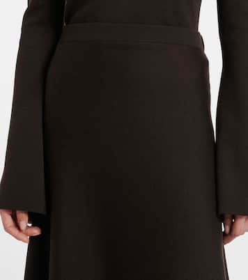 Wool, silk, and cashmere midi skirt | Gabriela Hearst