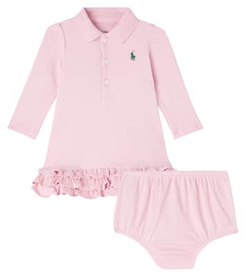 Baby set of cotton polo dress and bloomers | Polo Ralph Lauren Kids