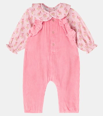 Bébé – Set salopette et chemise en coton à fleurs | Cozmo