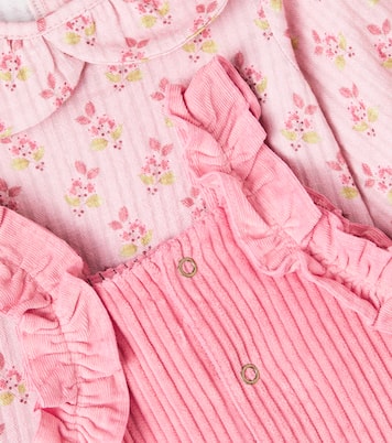 Bébé – Set salopette et chemise en coton à fleurs | Cozmo