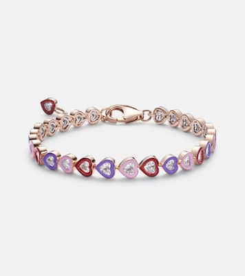 Armband Candy Crush aus 18kt Roségold mit Emaille und Diamanten | Kamyen