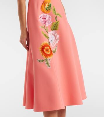 Vestido de cóctel floral bordado | Carolina Herrera