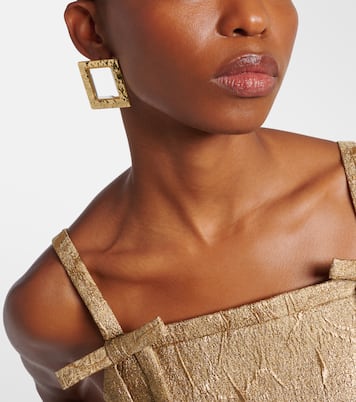 18kt gold-plated earrings | Rebecca Vallance