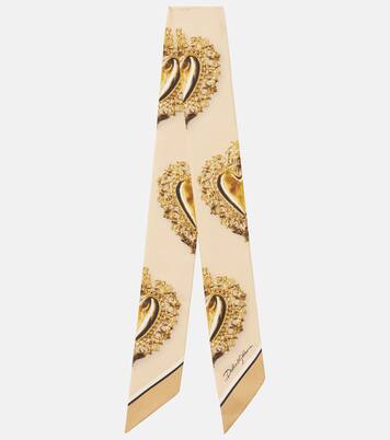 Bedrucktes Tuch aus Seiden-Twill | Dolce&Gabbana