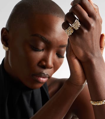 Ring Blossom aus 14kt Gelbgold mit Diamanten | Rainbow K