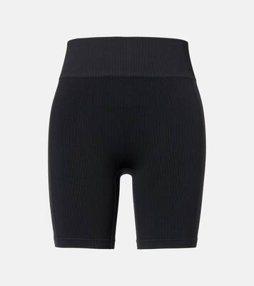 x On ribbed-knit biker shorts | Loewe
