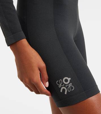 x On ribbed-knit biker shorts | Loewe