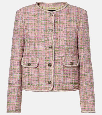 Chaqueta de tweed en mezcla de algodón a cuadros | Etro