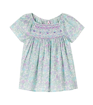 Grenade floral smocked cotton top | Bonpoint