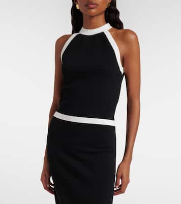 Ribbed-knit halterneck top | Nina Ricci