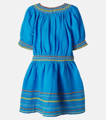 Embroidered linen and cotton dress | Stella McCartney Kids
