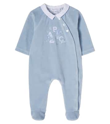 Baby cotton-blend velvet onesie | Tartine et Chocolat