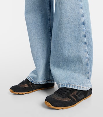 Runner suede-trimmed sneakers | Balmain