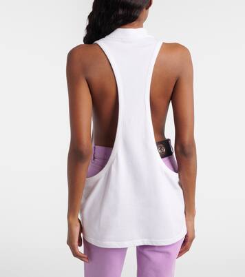 Cotton-blend jersey tank top | Versace