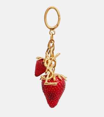 Cassandre Strawberry bag charm | Saint Laurent