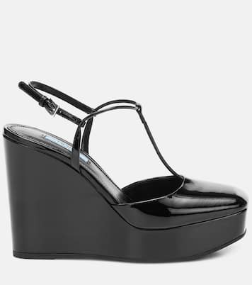 Pumps in vernice con zeppa | Prada