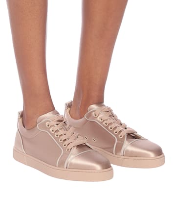 Louis Junior silk-satin sneakers | Christian Louboutin