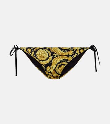 Slip bikini con stampa Barocco | Versace