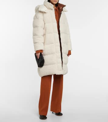 Hainardia faux fur down coat | Moncler