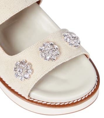 Embellished flatform sandals | Ganni