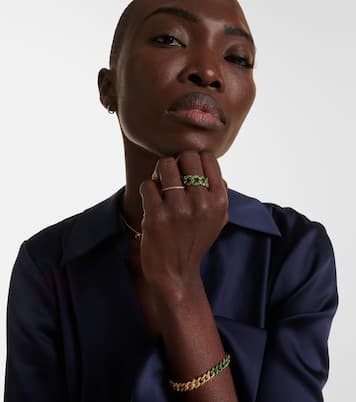 Ring Essential aus 18kt Gelbgold mit Granat | Shay Jewelry