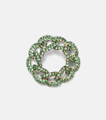 Ring Essential aus 18kt Gelbgold mit Granat | Shay Jewelry