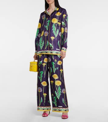 Camicia oversize in twill di seta | Dolce&Gabbana