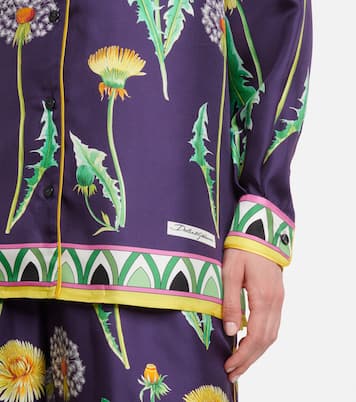 Camicia oversize in twill di seta | Dolce&Gabbana