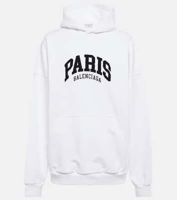 Cities Paris cotton hoodie in white - Balenciaga | Mytheresa Cities Paris cotton hoodie in white - Balenciaga | Mytheresa