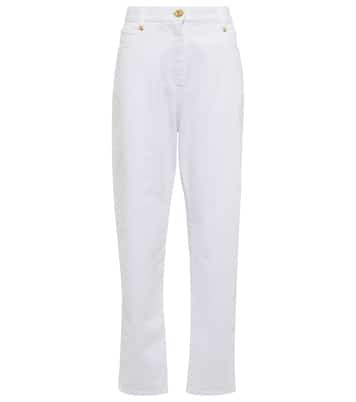 High-Rise Tapered Jeans | Balmain