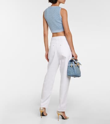 High-Rise Tapered Jeans | Balmain